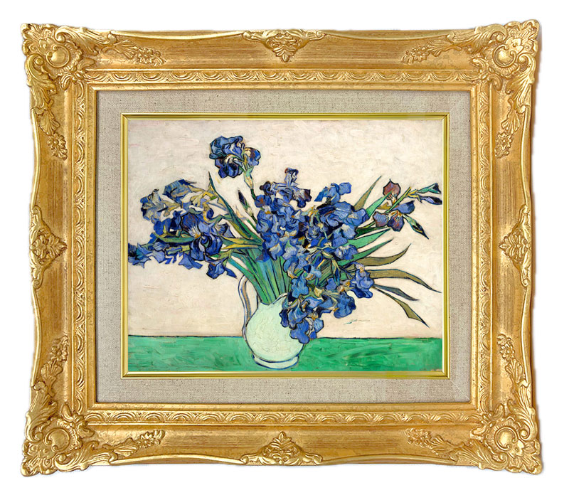 ゴッホ アイリスのある花瓶 ジクレー複製画