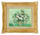ゴッホ アイリスのある花瓶黄色い背景 ジクレー複製画