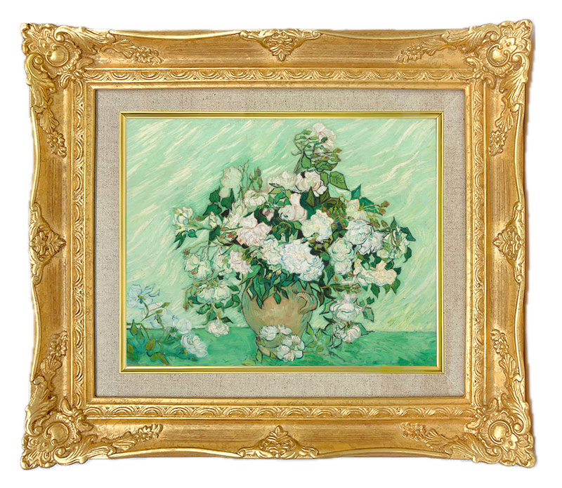 ゴッホ バラのある花瓶 ジクレー複製画