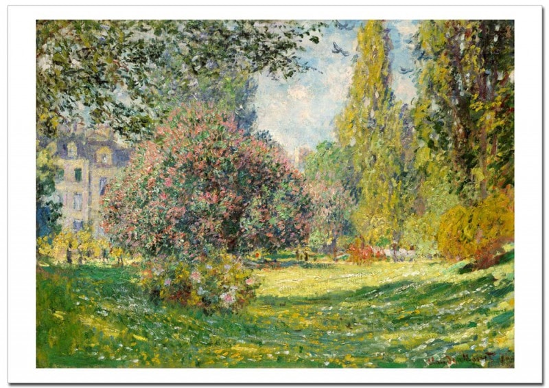 プリントアート モネ モンソー公園 額付インテリア 絵画 オーダー油絵 】クロード・モネ モンソー公園 【選べるサイズ