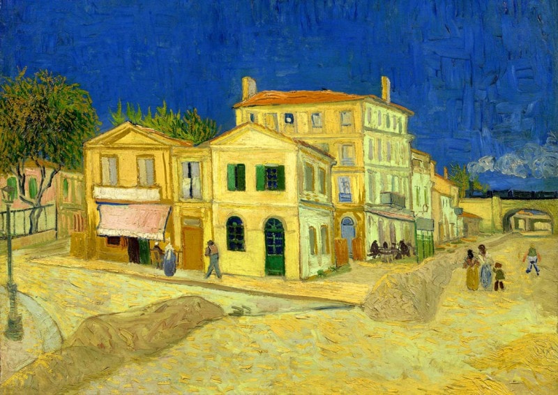 風景画 黄色の家 ゴッホ 黄色い家 ジクレーポスター四辺フチ無し販売