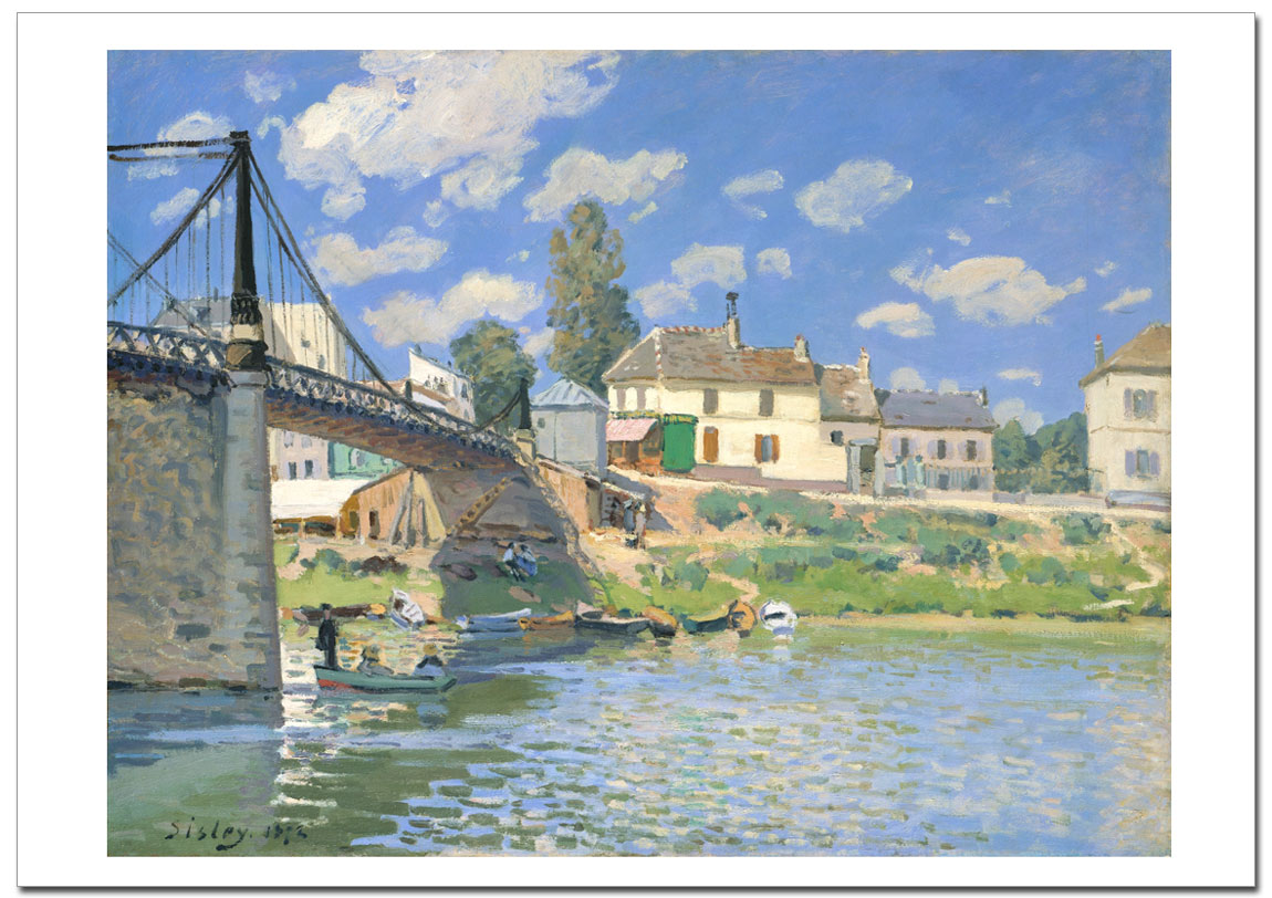 Alfred Sisley アルフレッド・シスレー 代表作品《ブージバルのセーヌ