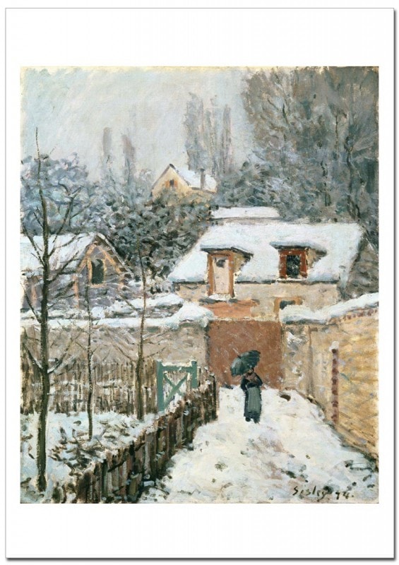 ����ե�åɡ������졼  �롼��������̤���Snow at Louveciennes �����졼�ݥ�����
