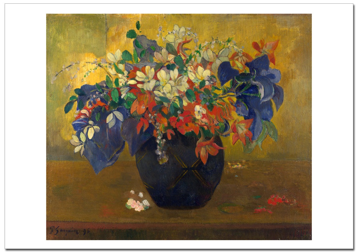 1693❣️ 花瓶の花 ポール・ゴーギャン ゴーギャン 花瓶の花 A Vase of Flowers ポスター