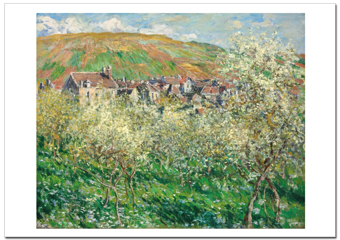 モネ 花咲く梅の木Flowering Plum Trees ポスター販売