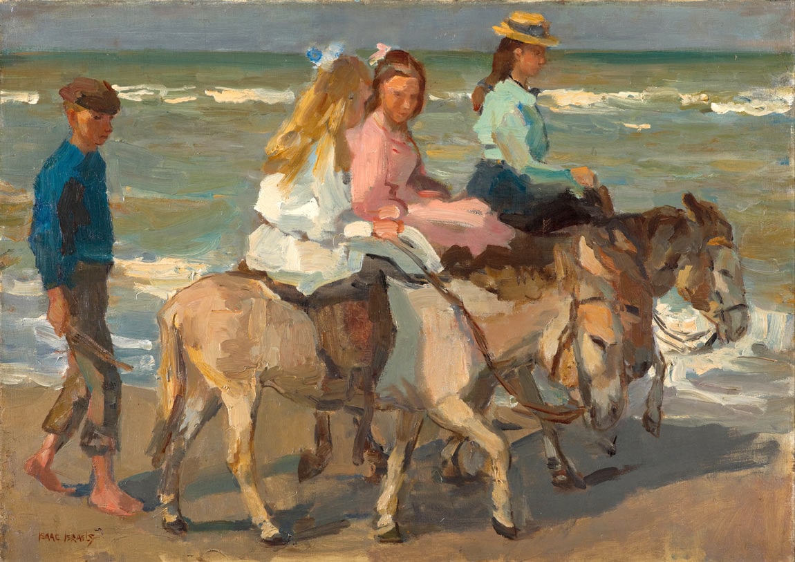 イサク・イスラエルス Donkey riding ジクレーポスター四辺フチ