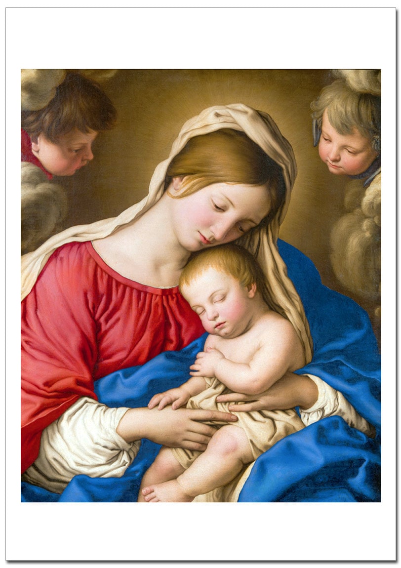ジョヴァンニ・バッティスタ・サルヴィ 聖母子ポスター販売