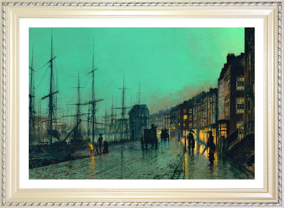 グリムシャウJohn Atkinson Grimshaw Shipping on the Clyde