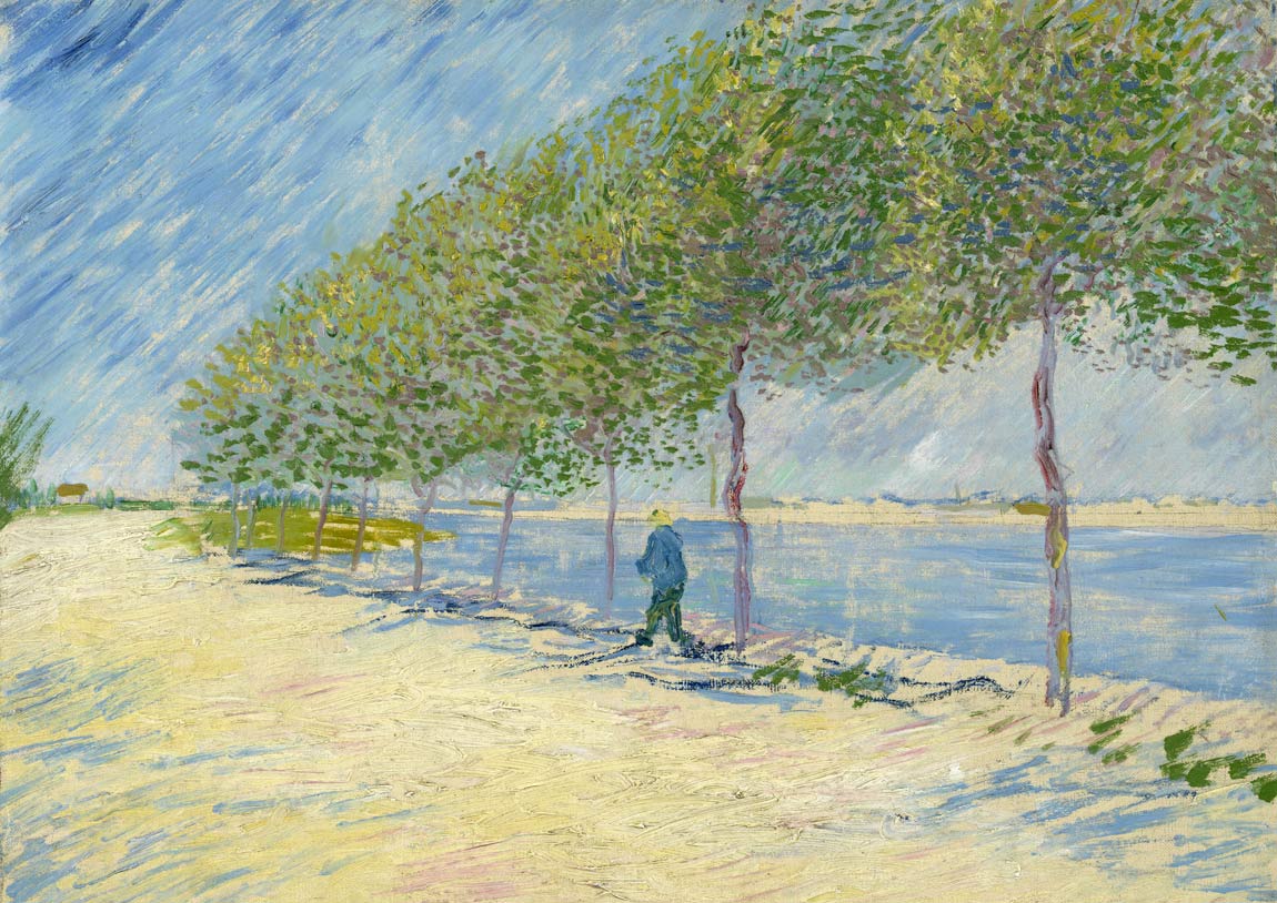 ゴッホ By the Seine ジクレーポスター四辺フチ無し販売