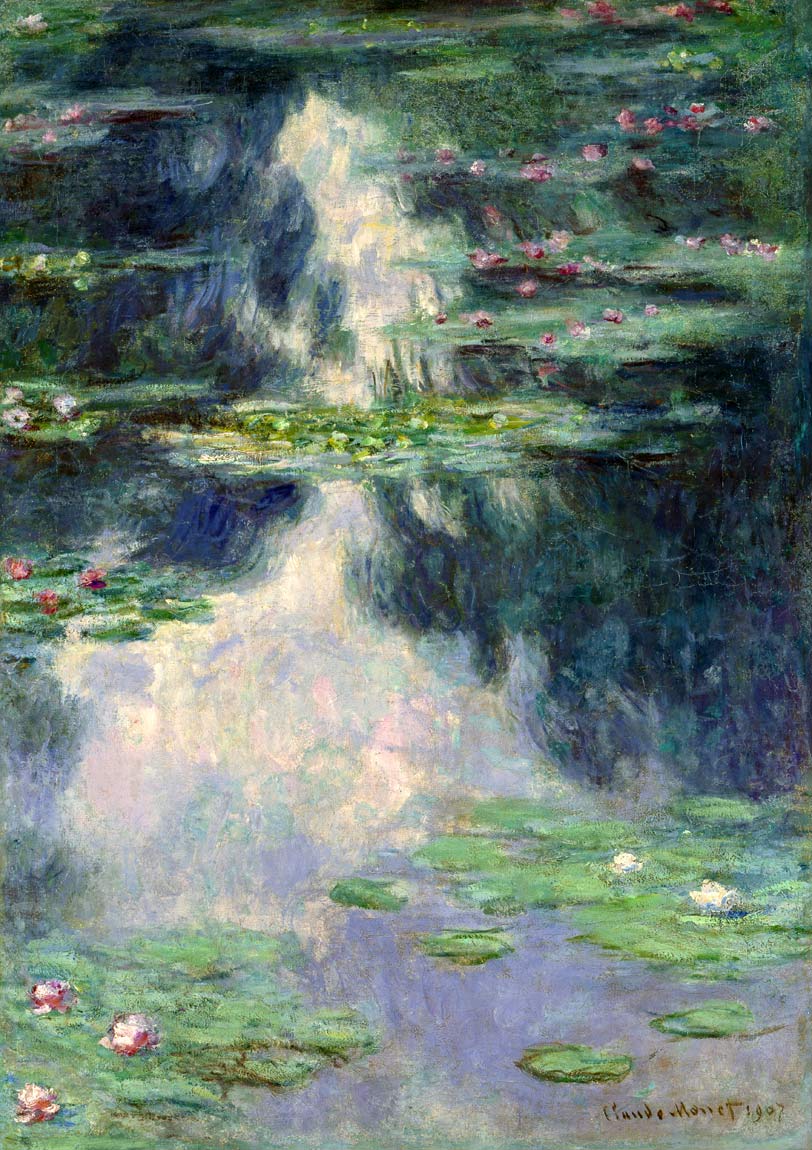 モネ Pond with Water Lilies ジークレーポスター四辺フチ無し販売