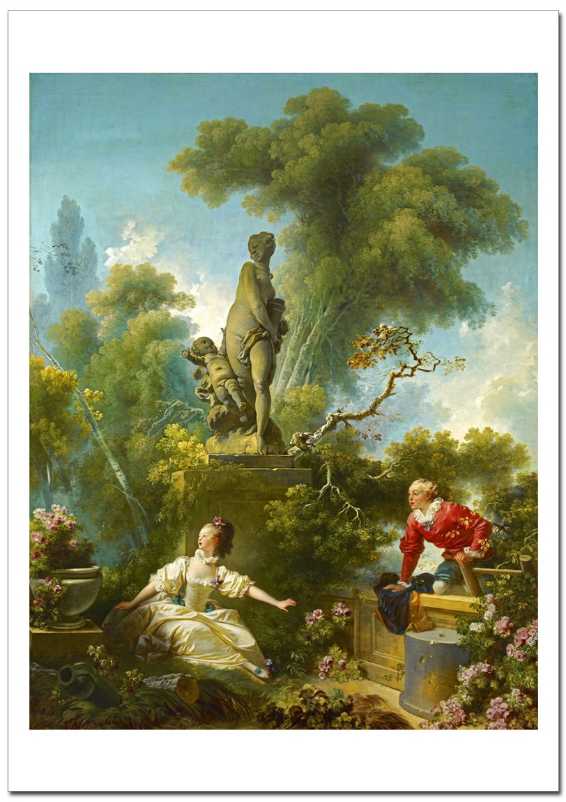 フラゴナール 恋の成り行き－逢い引き ジークレーポスター