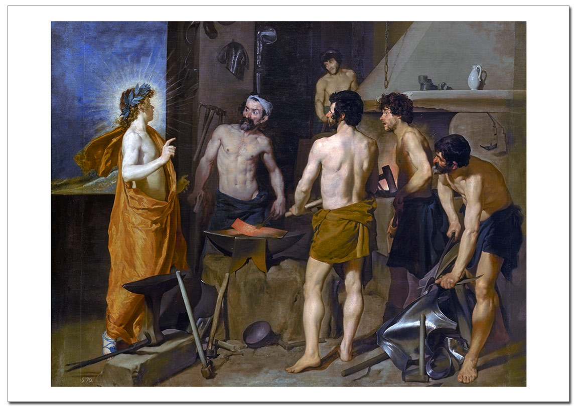 ベラスケス ウルカヌスの鍛冶場 ジクレーポスター販売