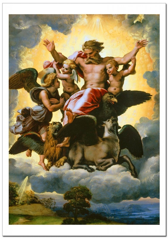 ラファエロ エゼキエルの幻視 ジクレーポスター