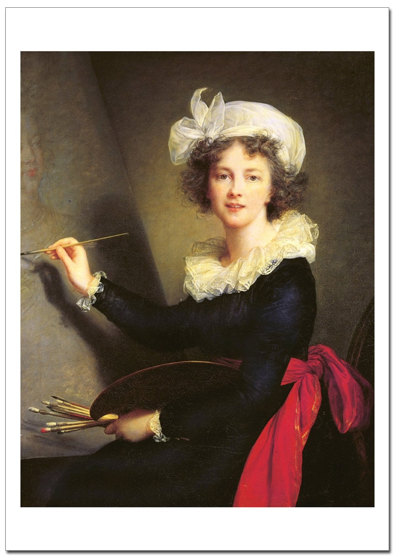 ヴィジェ・ルブラン 1790年フィレンツェで描かれた自画像 ジクレー