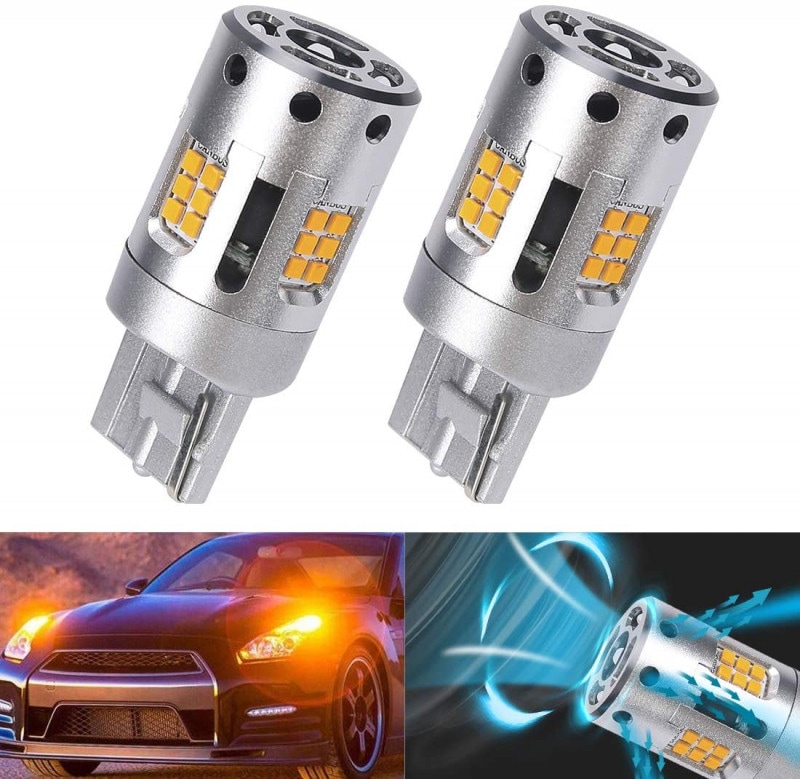 �����󥫡� LED �Х�� T20 ���󥰥�/�ԥ�����㤤 ������ ����С� ��ѥե��� ����󥻥顼��¢ �إåɥ饤�ȵ� CSP1919���å� 3600LM 1700K 27W ̵���� 2����