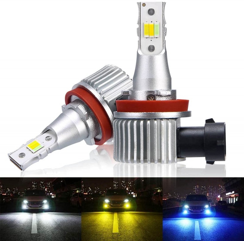 H8/H11 LED ե 3ڤؤ H8 H9 H11 H16 ե Х ۥ磻(6000K)/(3000K)/֥롼(10000K) ǥեȥۥ磻 ե饤 DC12Vб 24W 1ǯݾդ