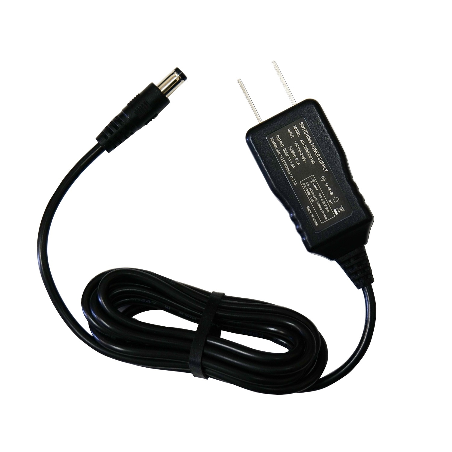スイッチング式ACアダプター 5V/1A/最大出力5W 出力プラグ外径