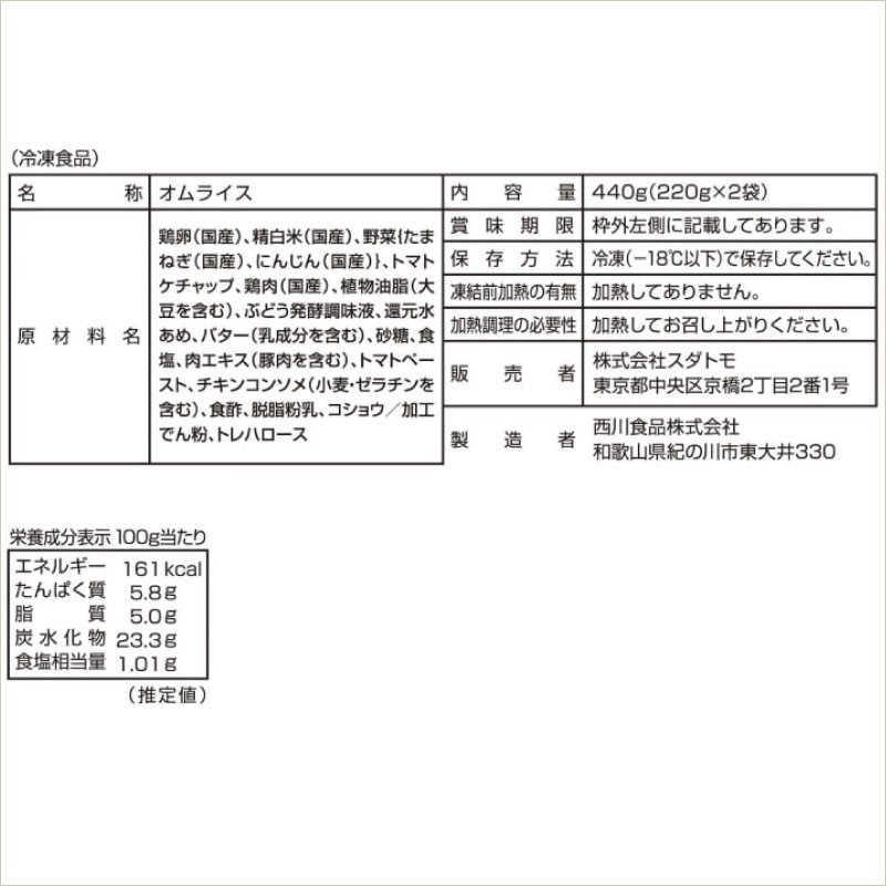 三代目たいめいけん 茂出木浩司シェフ監修 オムライス ６個セット