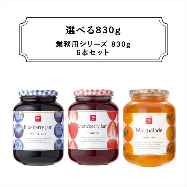SUDO]選べる業務用830g 6本セット ※砂糖使用【送料無料】 | SUDO,業務 