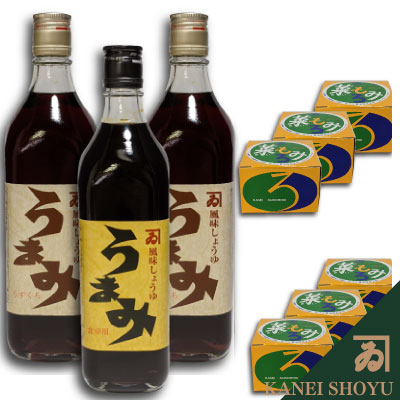 ギフトMU31-2（うまみ700×1、うすくちうまみ700×2、もろみ×6）