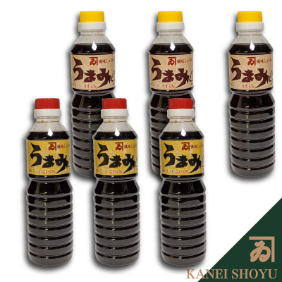 ギフトPT6-3(うまみ500×3、うすくちうまみ500×3)