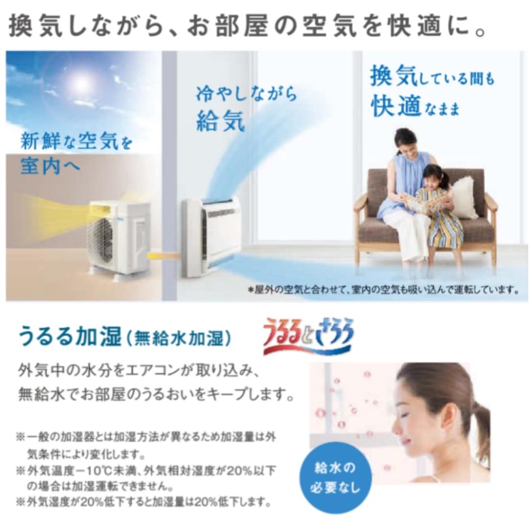 S40ZVRV-W(ホワイト) ※ ダイキン 床置きエアコン 14畳用 ハウジング