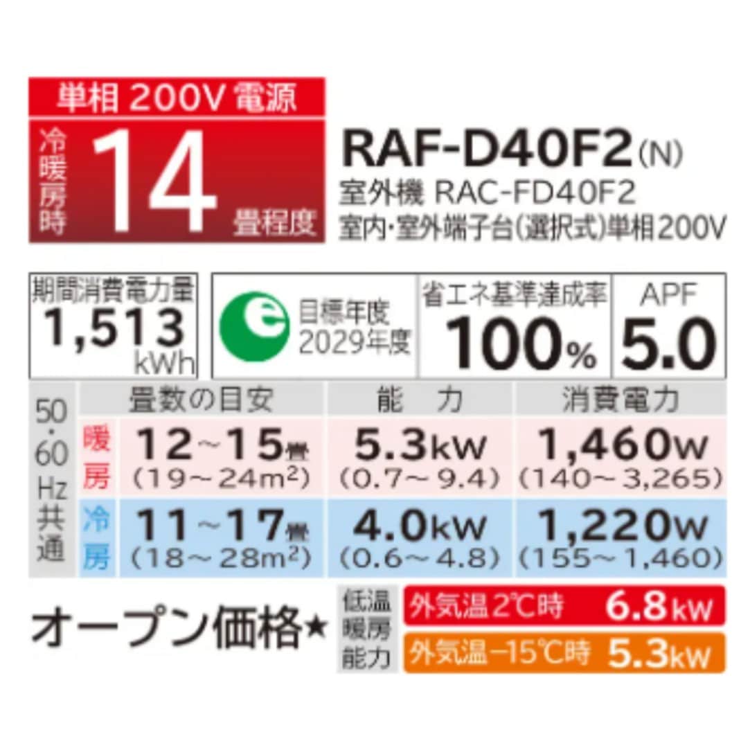 RAF-D40F2-N 日立 主に14畳用 ホワイト エアコン 白くまくん HITACHI 