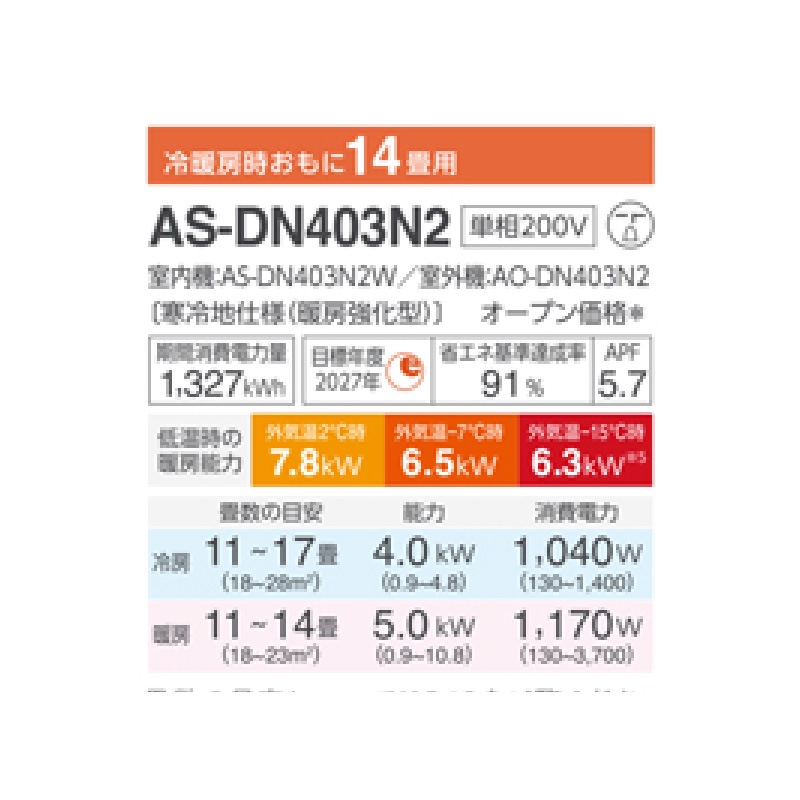 2023年製　14畳用エアコン　室内機 楽天市場】エアコン 14畳用 三菱電機 4.0kW 200V ズバ暖 霧ヶ峰