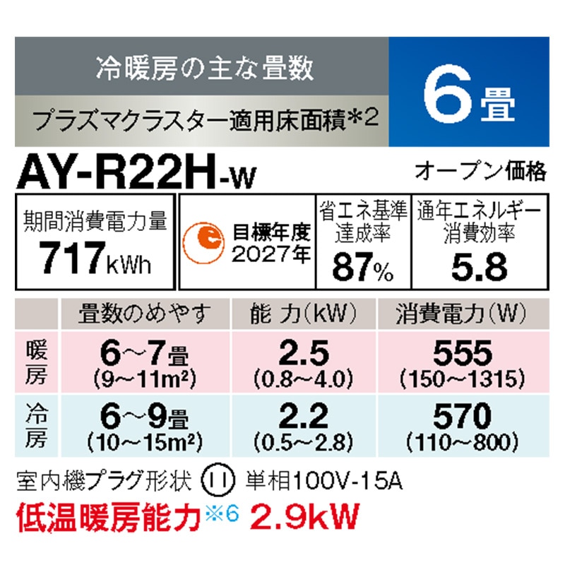 シャープエアコン 22 2019 最終値引