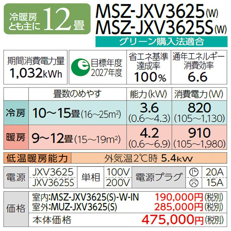 東京 神奈川地域限定 標準取付工事費込 エアコン同配 主に12畳 三菱