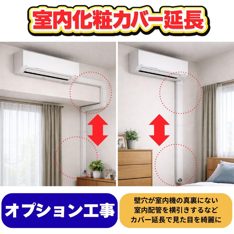 オプション工事｜家庭用・業務用エアコン、ハウジングエアコンの取付