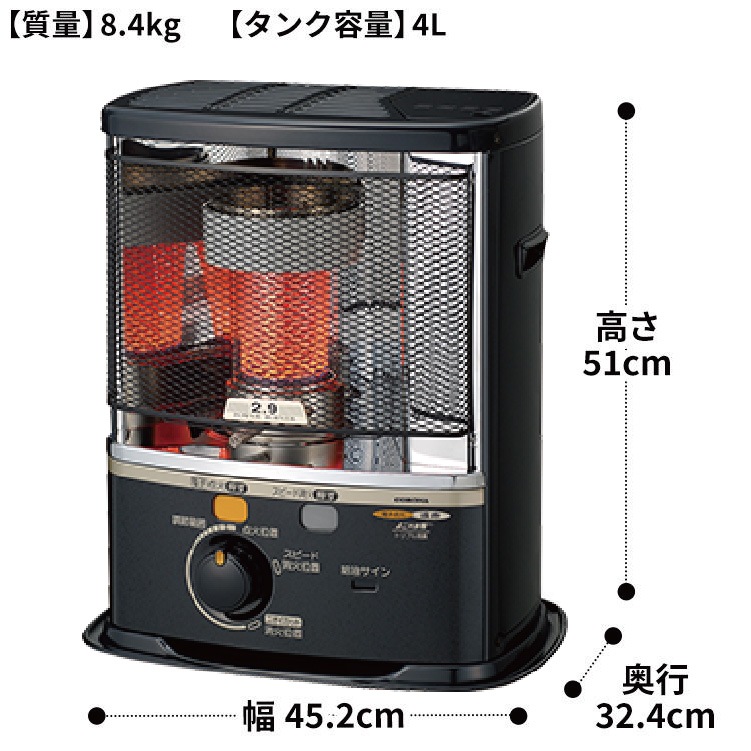 【新品未開封】コロナ RX-2223Y-HD ダークグレー 石油ストーブ CORONA RX-2223Y-HD 灯油ストーブ ダークグレー CORONA(コロナ