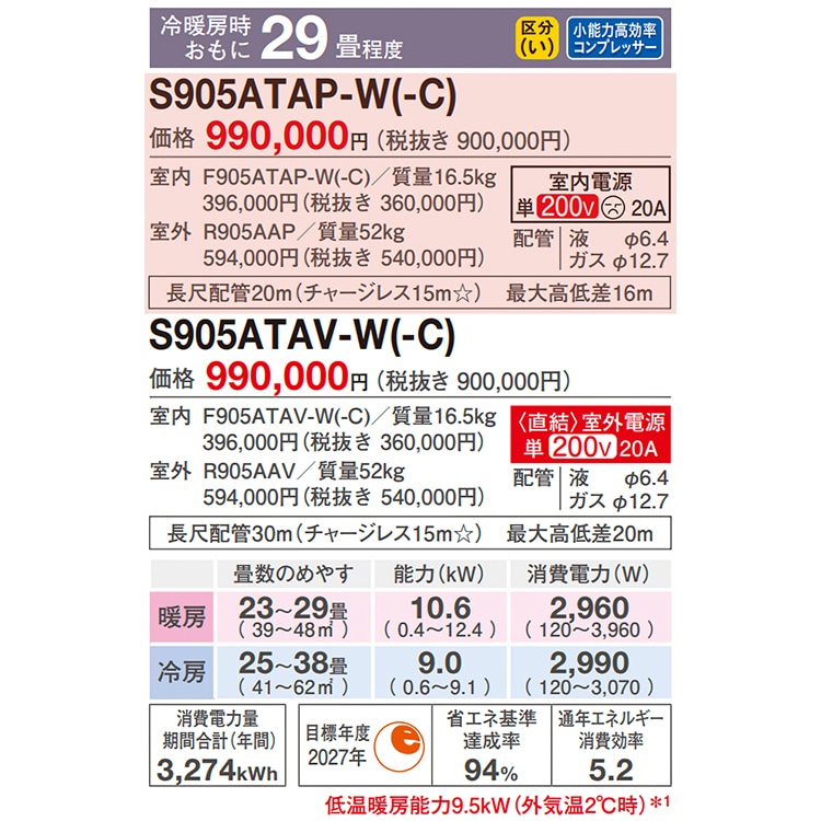 最安値　白晶防壁（金）×2 霧ヶ峰 エアコン おもに12畳 三菱電機 2024年 モデル Zシリーズ