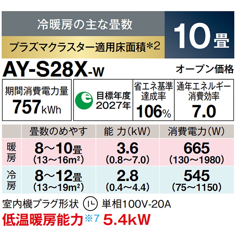 東京 神奈川地域限定 標準取付工事費込エアコン おもに10畳