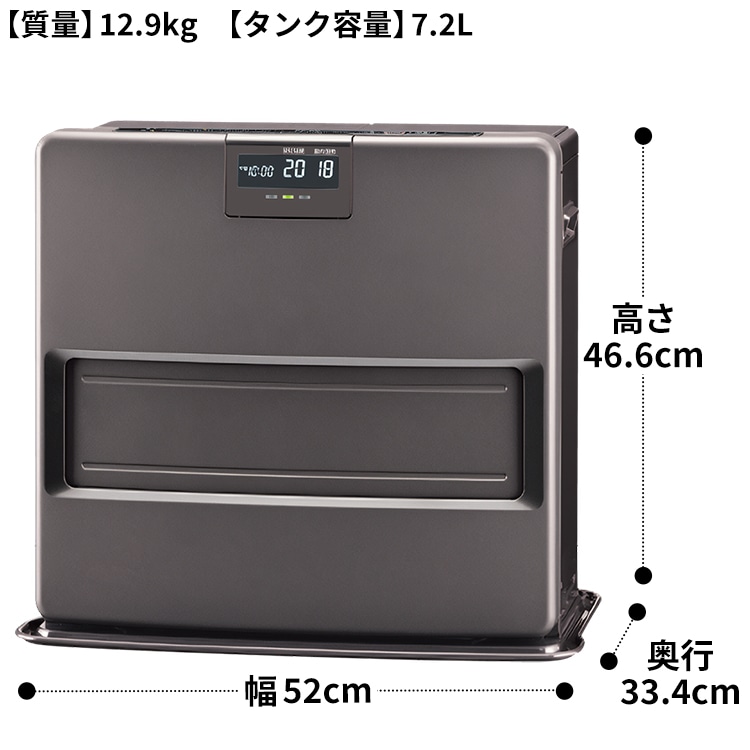 石油ファンヒーター 2012年製 タンク容量7.2L コロナ FH