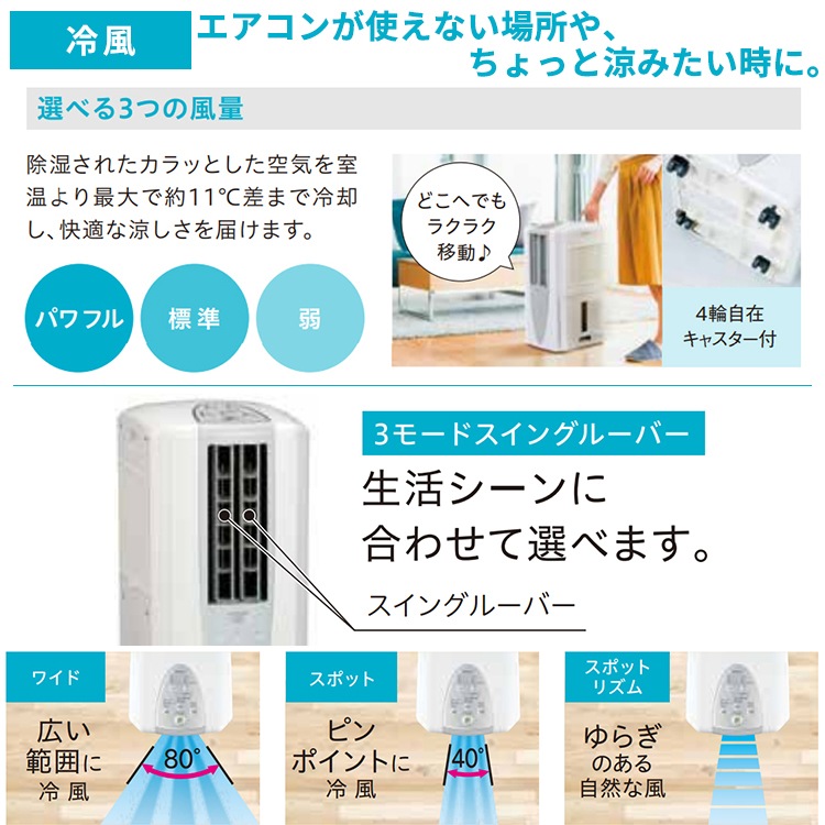 クーラー コロナ 2024年モデル スカイブルー リララ冷暖房兼用