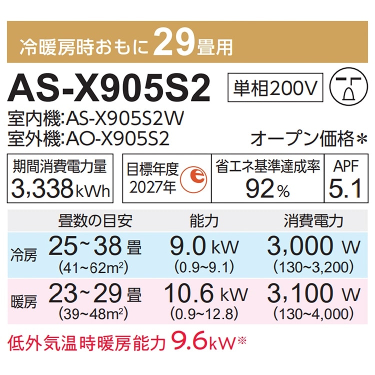東京 神奈川地域限定 標準取付工事費込 エアコン同配 富士通 Xシリーズ