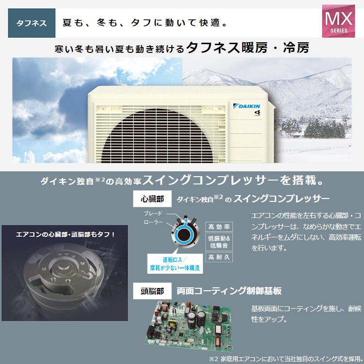 MXシリーズ 「うるさらmini」 製品情報 | 壁掛形エアコン