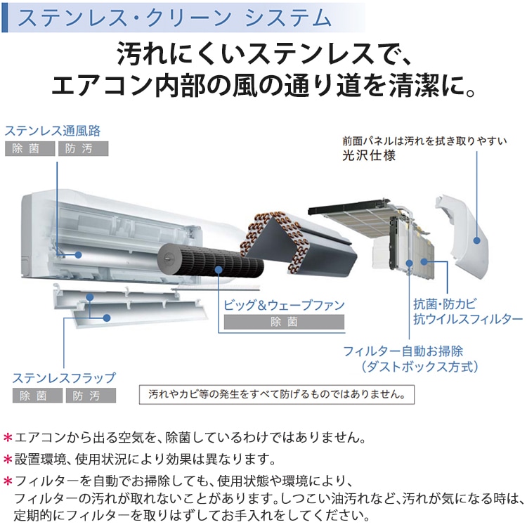 エアコン おもに10畳 日立 白くまくん ZJシリーズ 2024年モデル 凍結
