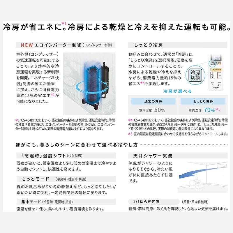 エアコン 主に6畳 パナソニック エオリア 2024年 プレミアム