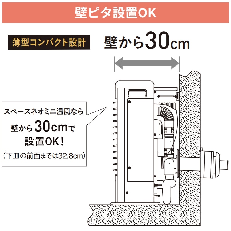 ストーブ スペースネオミニ温風 FF式温風 コロナ 木造11畳