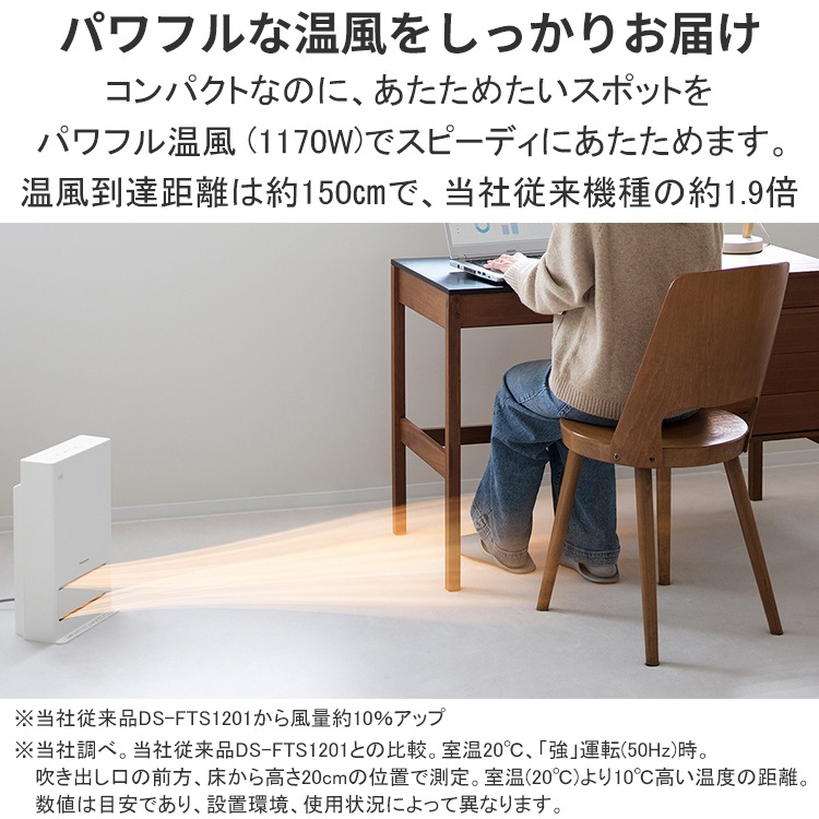 セラミックファンヒーター パナソニック グリーン ナノイーX 暖房器具