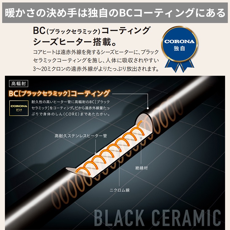 L80☆CORONA 遠赤外線ストーブ CH-127R コアヒート 送料無料