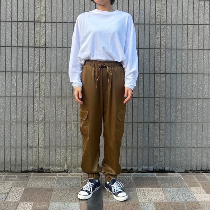 シュガーローズ カーゴパンツ フリーサイズ サテンカーゴパンツ