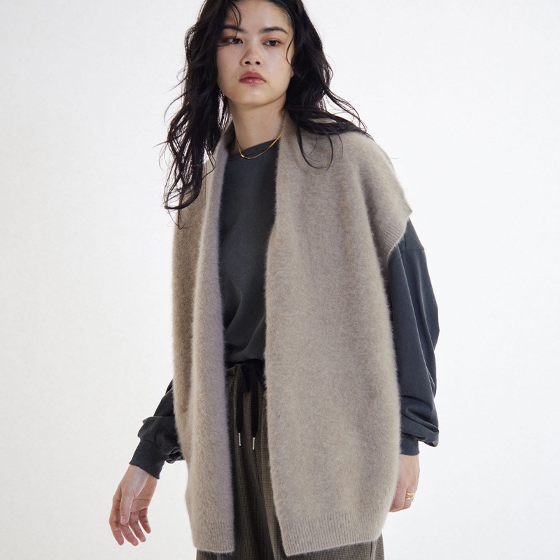 フォックスアルパカカーデ風ジレ ｜SUGAR ROSE(シュガーローズ)公式