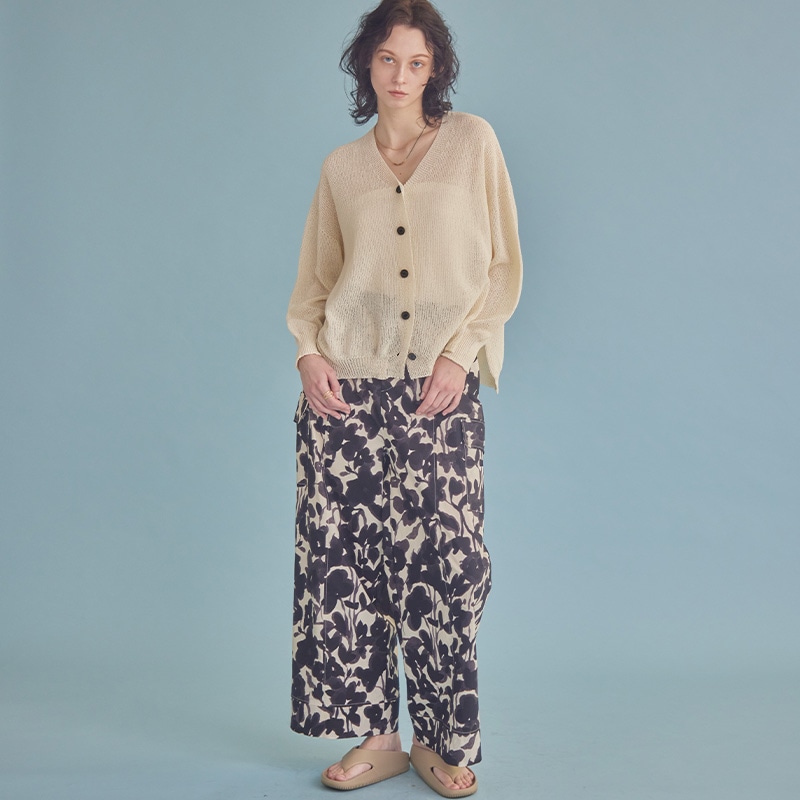 BEARDSLEY ペーパーヤーン サマーニット /ROKU SACRA トップス