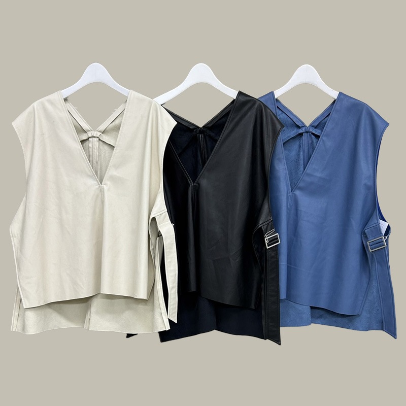 ベスト Sugar Rose / mesh V-neck vest(メッシュVネックニットベスト) TITE IN THE STORE（ティテ インザ ストア）の「SUGAR ROSE