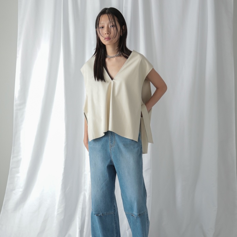 エコレザーVネックベスト ｜SUGAR ROSE(シュガーローズ)公式オンライン