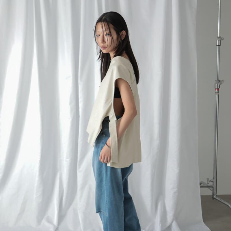 ベスト Sugar Rose / mesh V-neck vest(メッシュVネックニットベスト) TITE IN THE STORE（ティテ インザ ストア）の「SUGAR ROSE