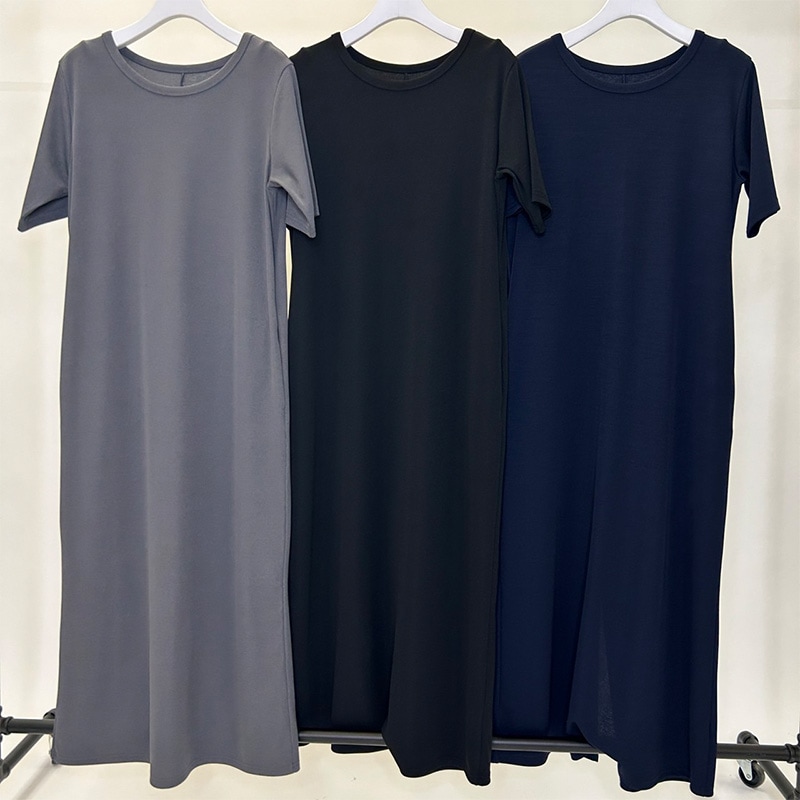 #フランシュリッペ#ワンピース#リボン#５部袖#新品#Ｆ 鮮やかな夏ワンピ♪ バックWリボンカラーワンピース[品番